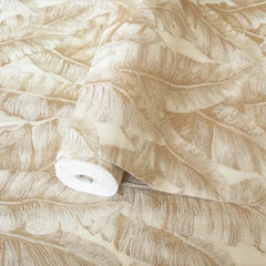 Beige Leaves - 106 cm bred rulle