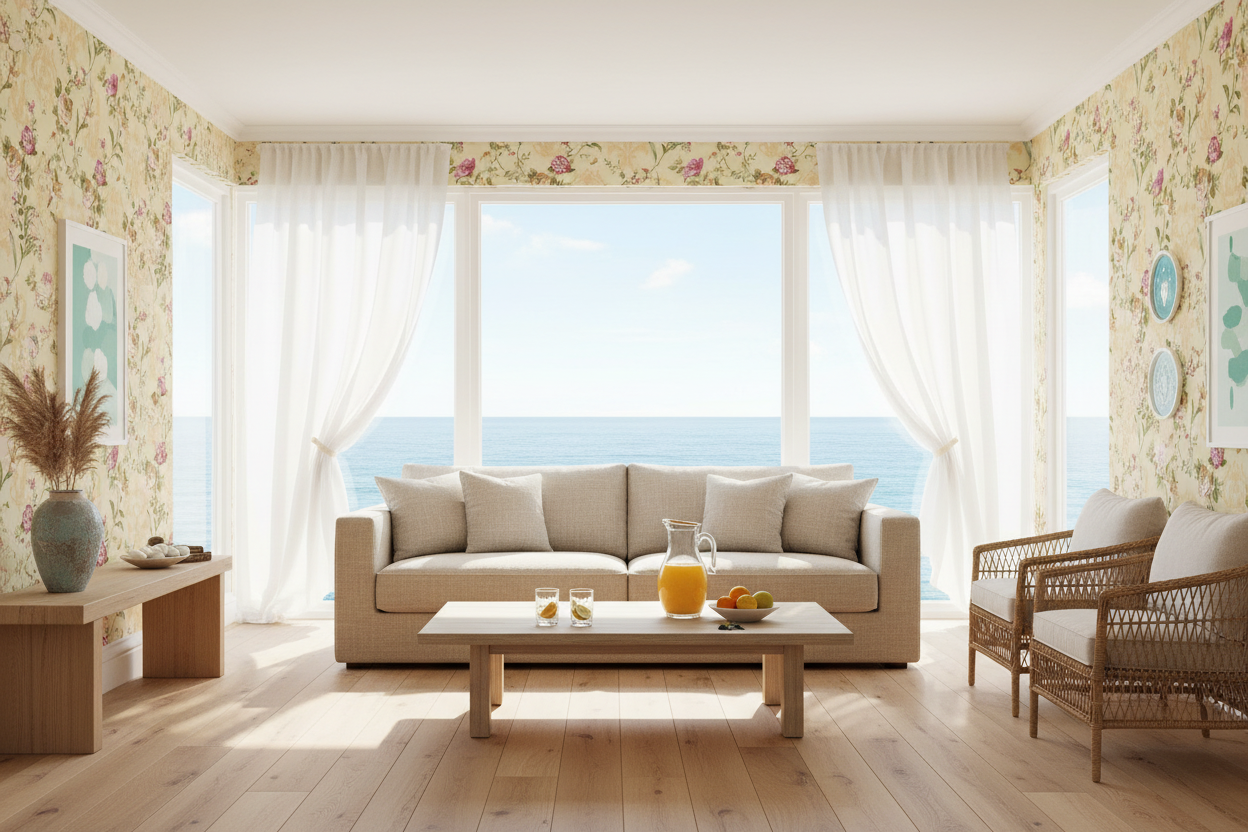 Blomma Emma moderne sommerhus med havudsigt