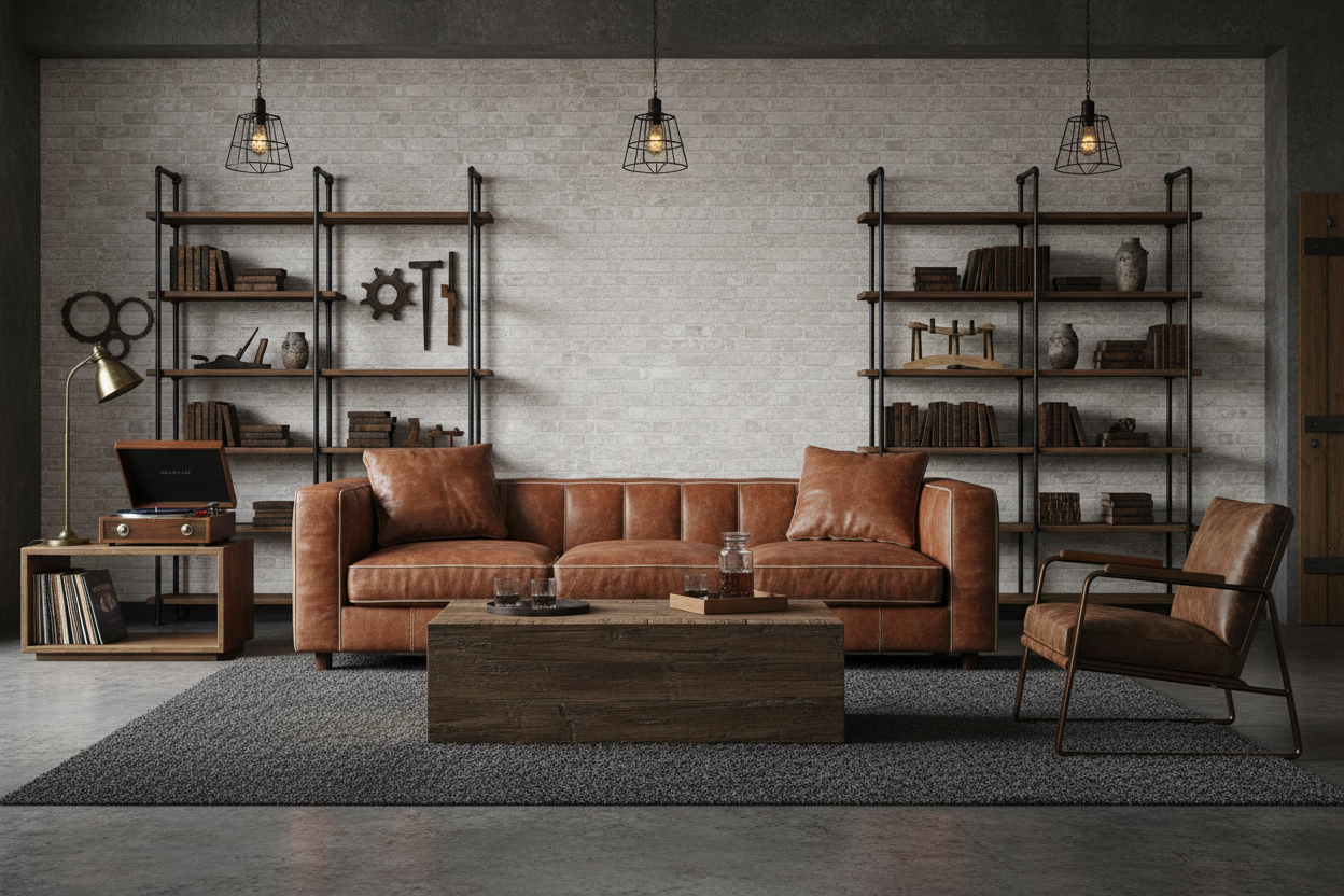 Bricks Light maskulint håndværk interiør