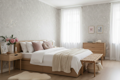 Grey Treasure feminint nordisk soveværelse