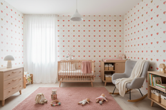 My Heart babyværelse babyseng lyserødt tæppe