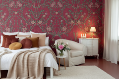 Alma Rød feminint cozy interiør