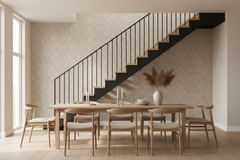 Beige Treasure med spisebord og trappe