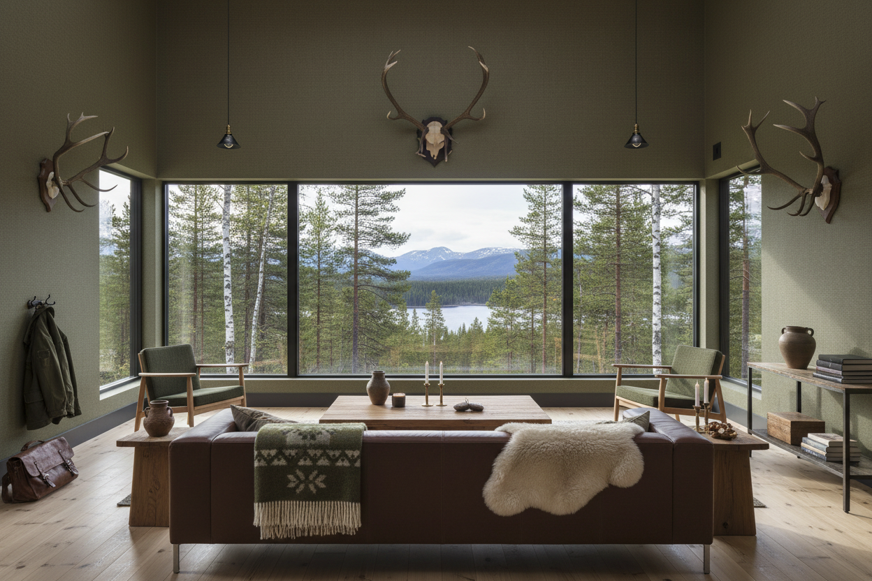 Bronze Mist med store vinduer og natur