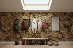 Bronze Sten entré med tagvindue