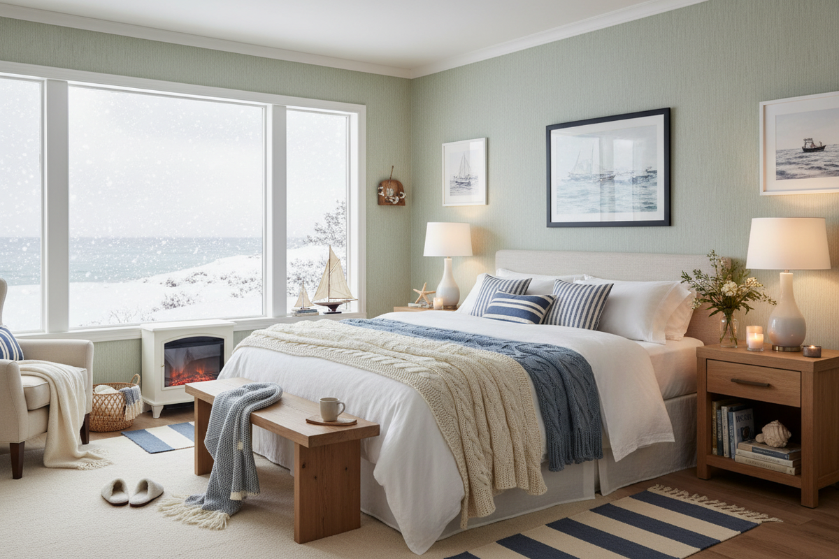 Gentle Grass 2 vinter soveværelse med sne