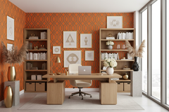 Geometric Pearl 2 kontor med store vaser