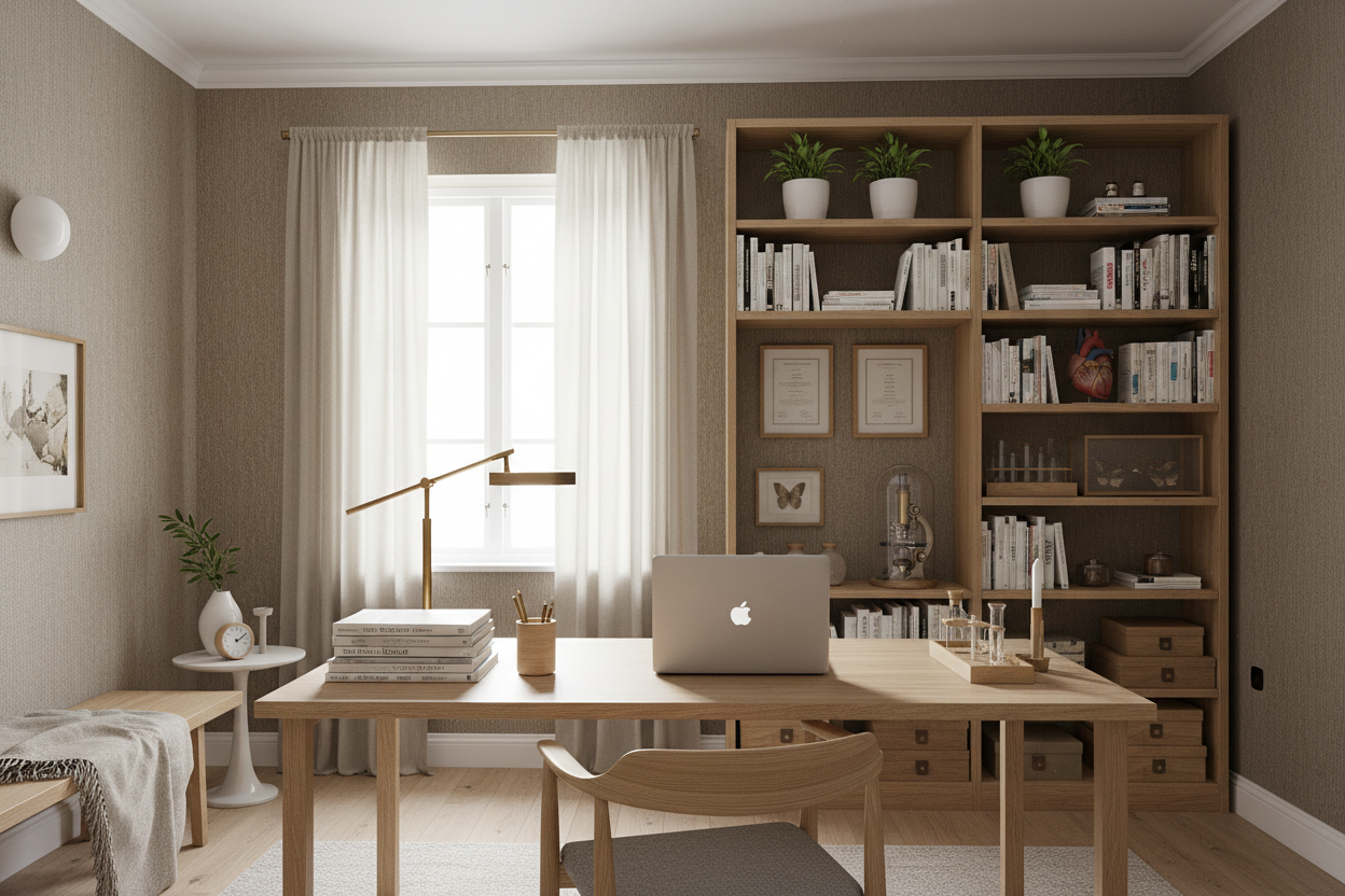 Iron Mist nordisk kontor med bærbar uden logo