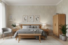 Nineties Nostalgia soveværelse grå fyrtræ moderne nordisk